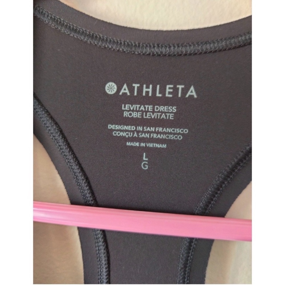 Athleta Levitate Mini Dress Athletic Black Large - Picture 5 of 5